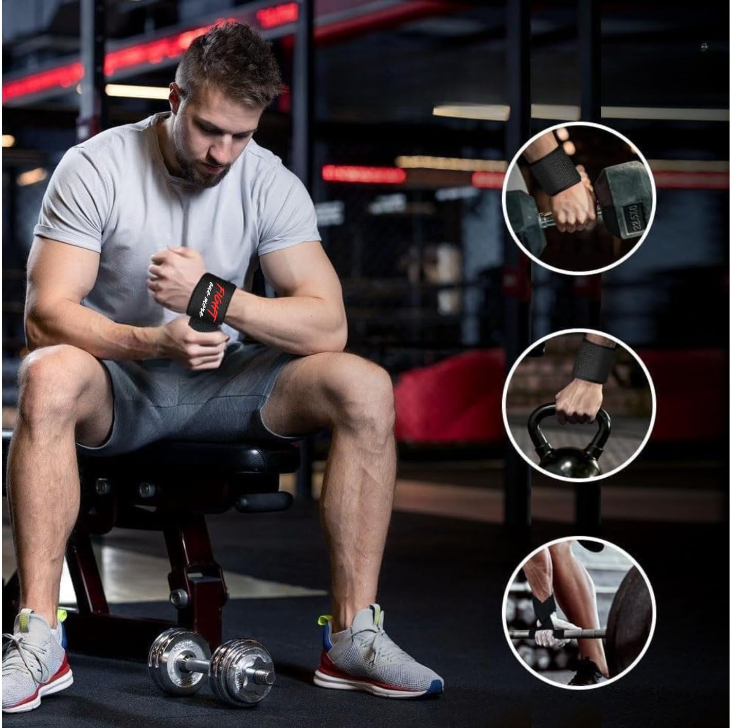 Straps Gym - Peso Muerto - Levantamiento De Pesas - Correas Levantamiento De Pesas - Straps Powerlifting - Agarre Gym - Lifting Straps - Accesorios Gym Para Mujeres Y Hombres