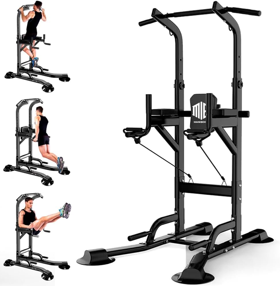 Maquina Dominadas Multifuncional Altura REGULABLE 2,35M SOPORTA 220Kg - Estacion De Entrenamiento Y Musculacion Con Barra De Fondos Para Gym Y Calistenia En Casa, Pull up Station Power Rack