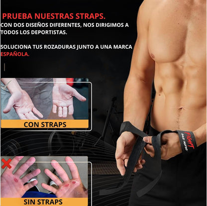 Straps Gym - Peso Muerto - Levantamiento De Pesas - Correas Levantamiento De Pesas - Straps Powerlifting - Agarre Gym - Lifting Straps - Accesorios Gym Para Mujeres Y Hombres