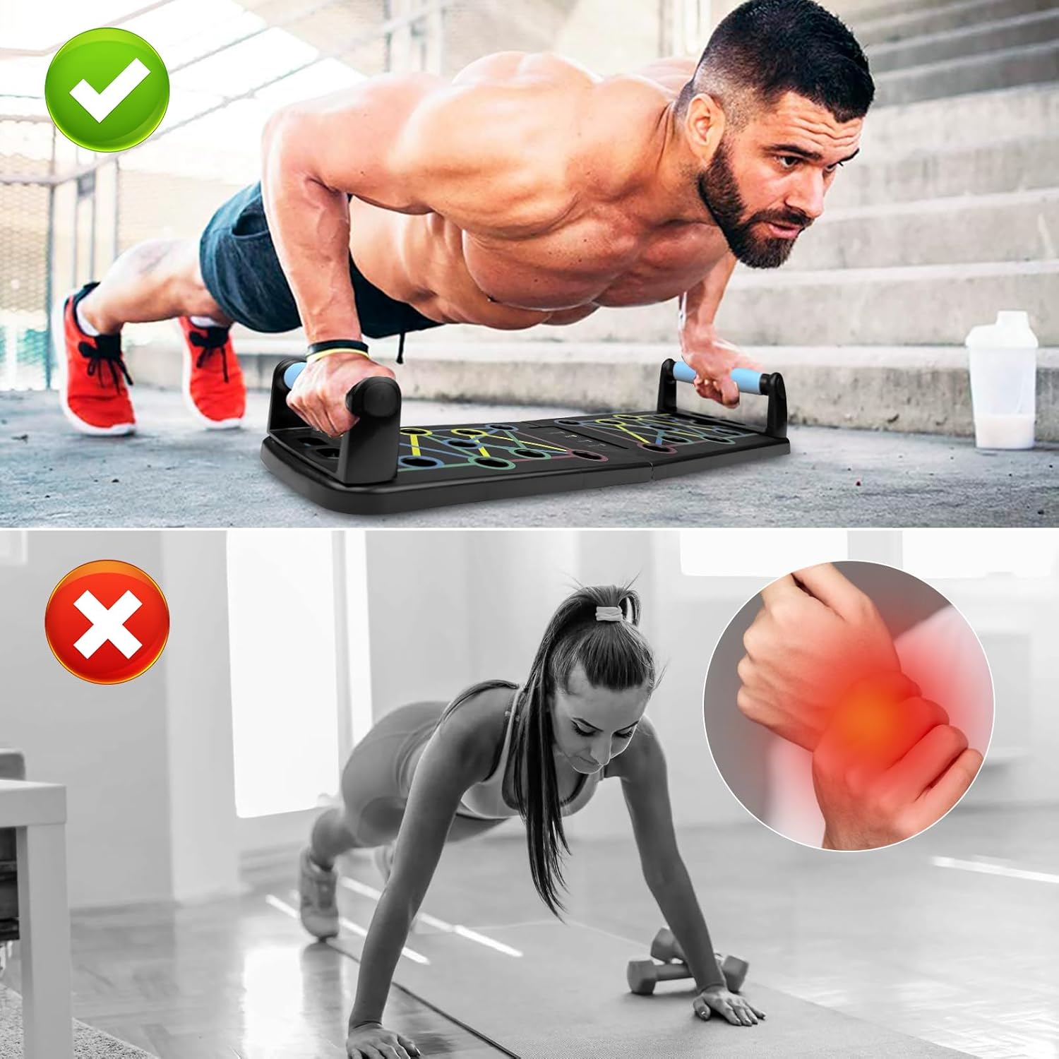 Tabla para Flexiones | Pack Principiantes Gym y Fitness
